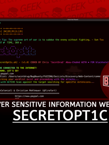 SecretOpt1c Uncover Sensitive Information in Websites