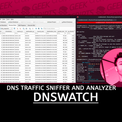 DNSWatch DNS Traffic Sniffer and Analyzer