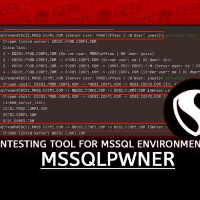 MSSqlPwner Advanced Pentesting Tool for MSSQL Environments