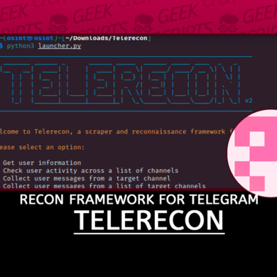 Telerecon A Reconnaissance Framework for Researching Telegram