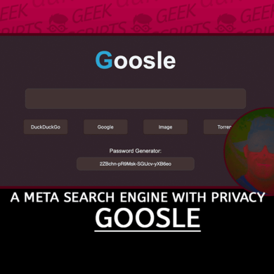 Goosle A Meta Search Engine with Privacy and Ease of Use in Mind