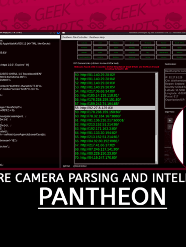 Pantheon Insecure Camera Parsing and Intelligence