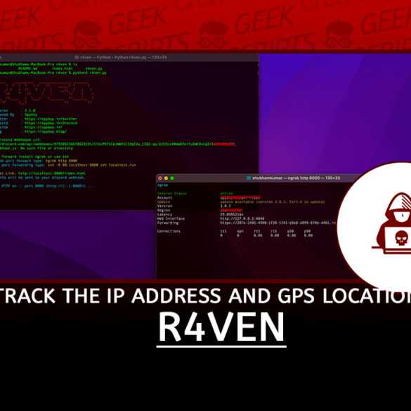 r4ven Track the IP Address and GPS Location of the User's Smartphone or PC